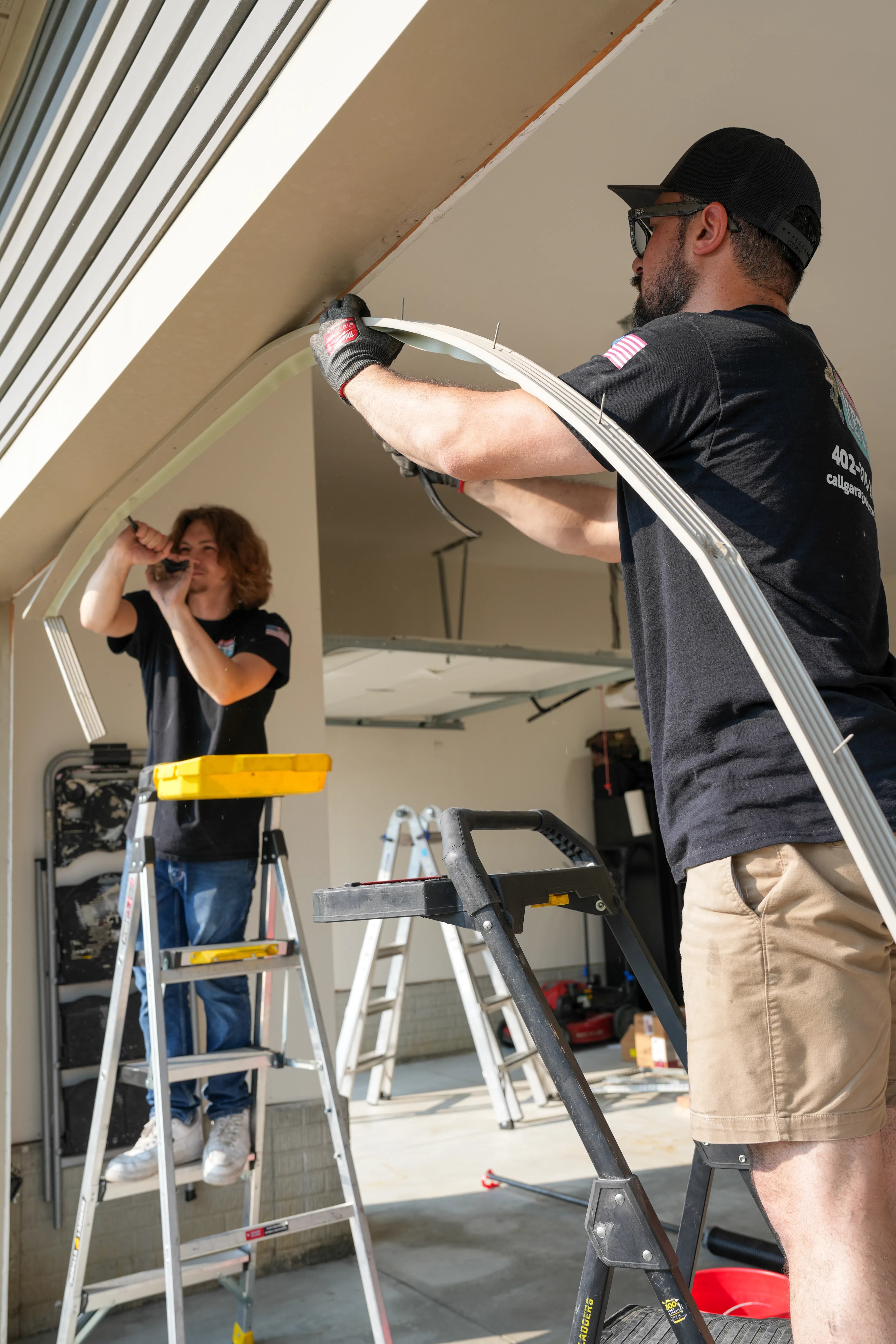 Project Cedar Wood Tone CHI Garage Door Installation That Changes Everything image