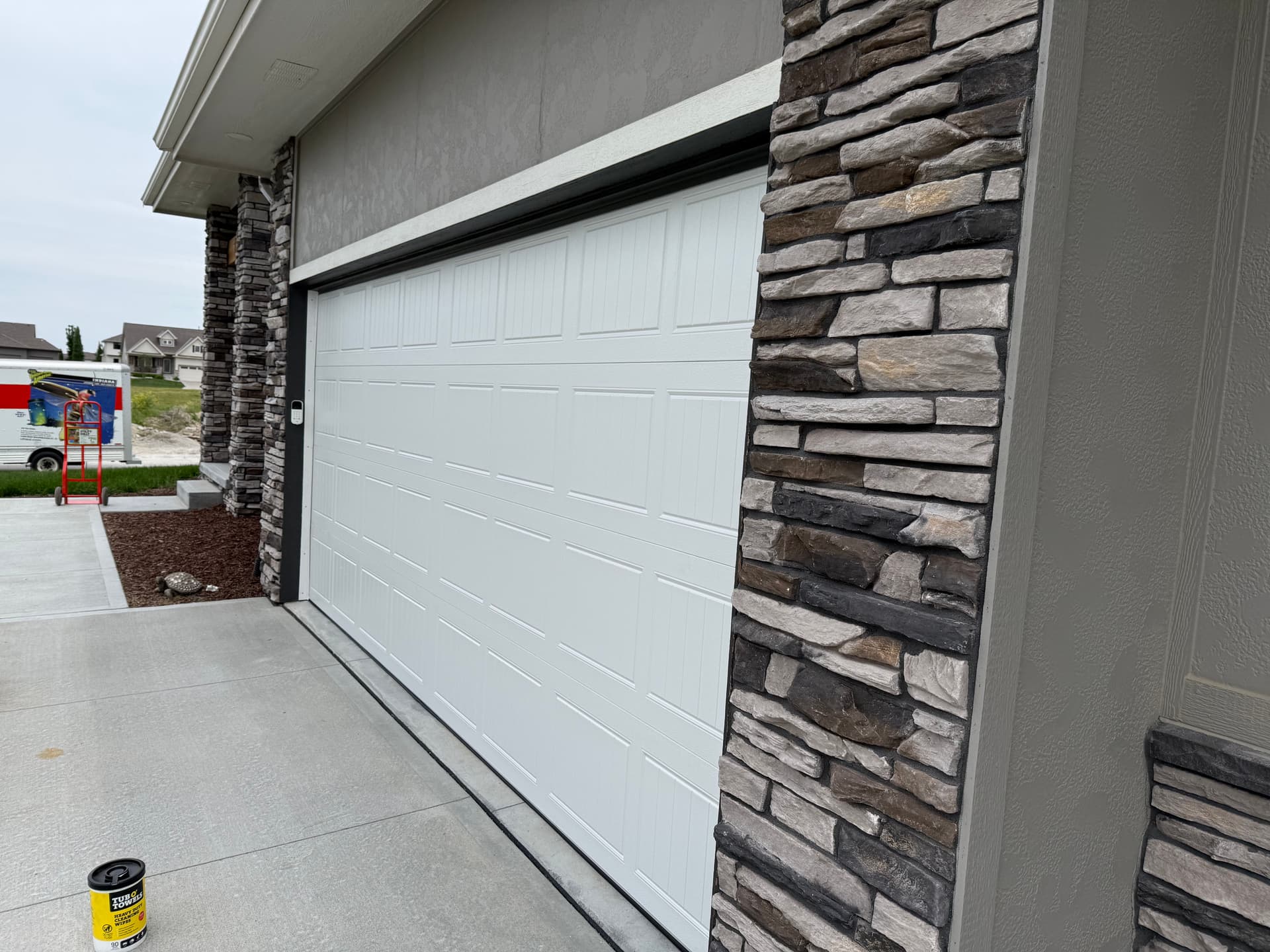 Gallery photos for Old Garage Door Swapped Out for a Brand New CHI Door: Image #1